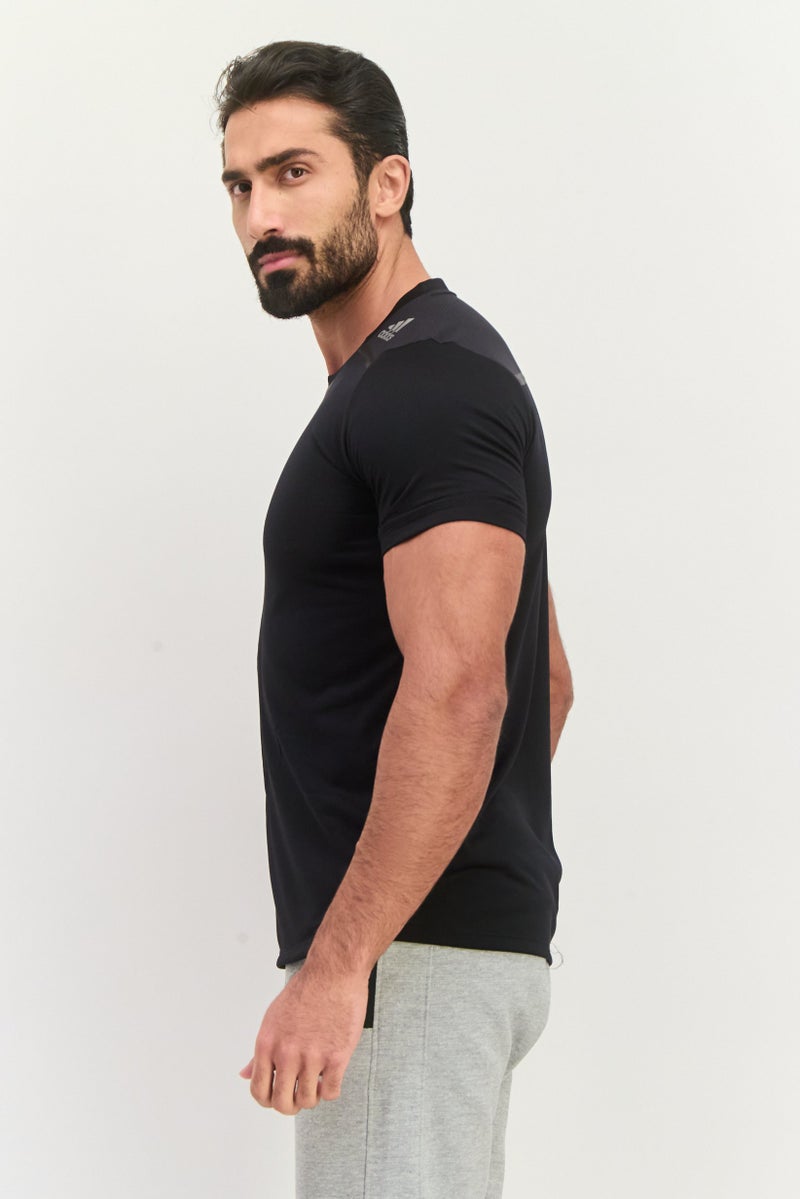 Adidas تي شيرت رياضي للرجال، أسود - Image 2