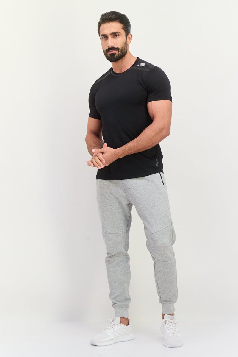 Adidas تي شيرت رياضي للرجال، أسود - Image 4