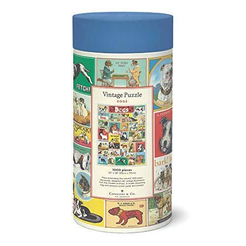 CAVANILLI & CO. Cavallini Papers & Co. Dogs 1000-Piece Jigsaw Puzzle, Multi-Colour - Image 3