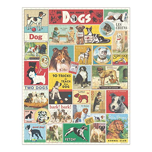 CAVANILLI & CO. Cavallini Papers & Co. Dogs 1000-Piece Jigsaw Puzzle, Multi-Colour - Image 2