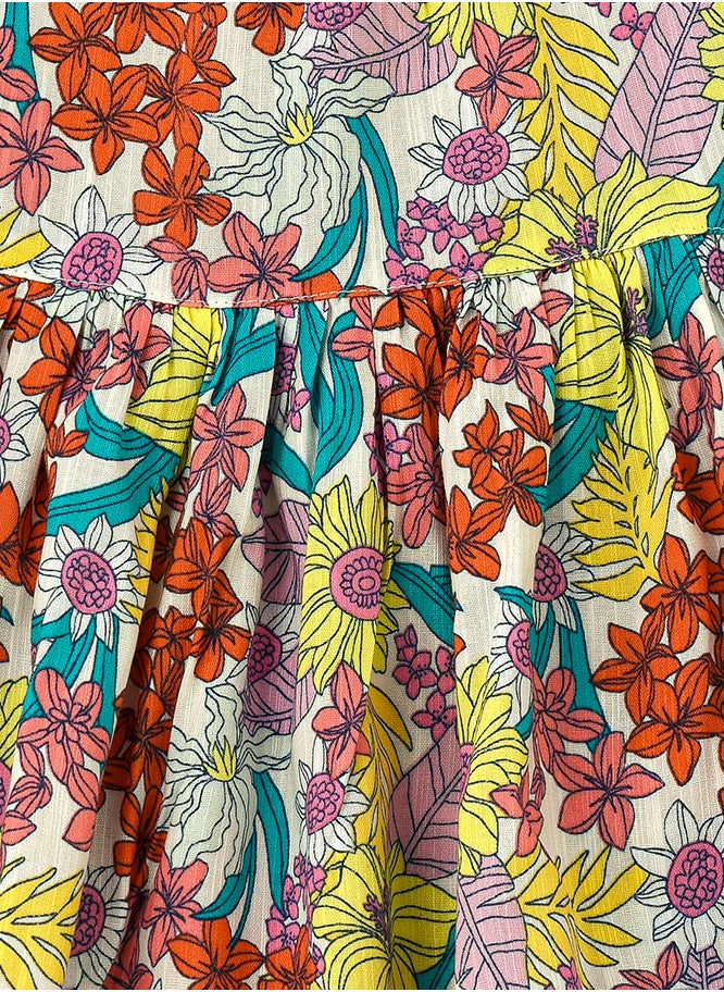 Jelliene Enchanted Garden Floral Viscose Dress for Infant Girls  - Image 3