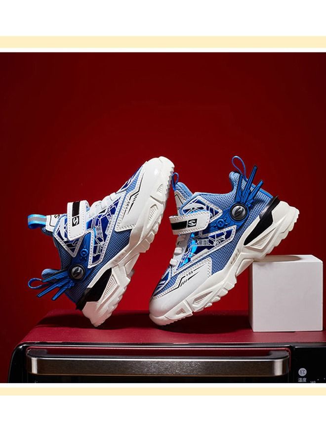 Sharpdo Kids Sneakers Running Athletic Shoes For Boys Shoes Hook And Loop Lightweight Breathable  - Image 2