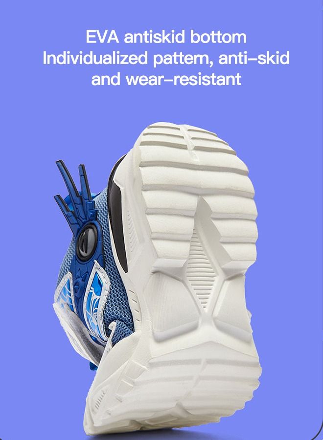 Sharpdo Kids Sneakers Running Athletic Shoes For Boys Shoes Hook And Loop Lightweight Breathable  - Image 5