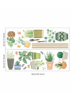 Y&D Tropical Art Fresh Leaf Self-Adhesive Removable Wall Stickers Perfect For Bedroom Corner Skirting In Living Room  - Image 3