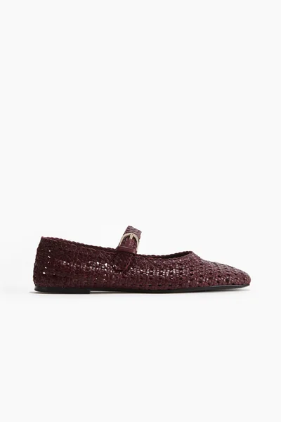 H&M Leather Mary Jane ballet pumps