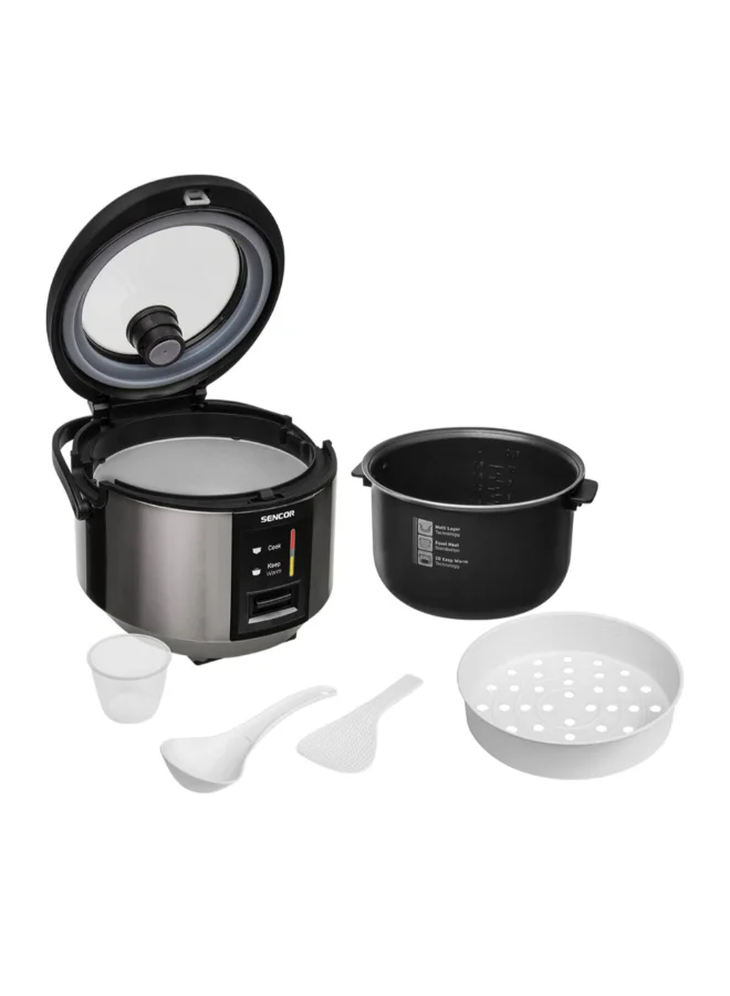 Sencor 830W Rice Cooker Silver and Black 1.8 Liter  23 x 28 x 32 cm JAHSRM41008398