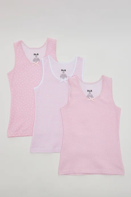 أر أند بي 3 Pack Printed Sleeveless Camisoles
