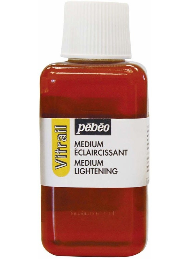 Pebeo بيبيو فيترال، طلاء تأثير الزجاج الملون، زجاجة سعة 250 مل - وسط تفتيح، 8.45 أونصة سائلة (عبوة من 1)