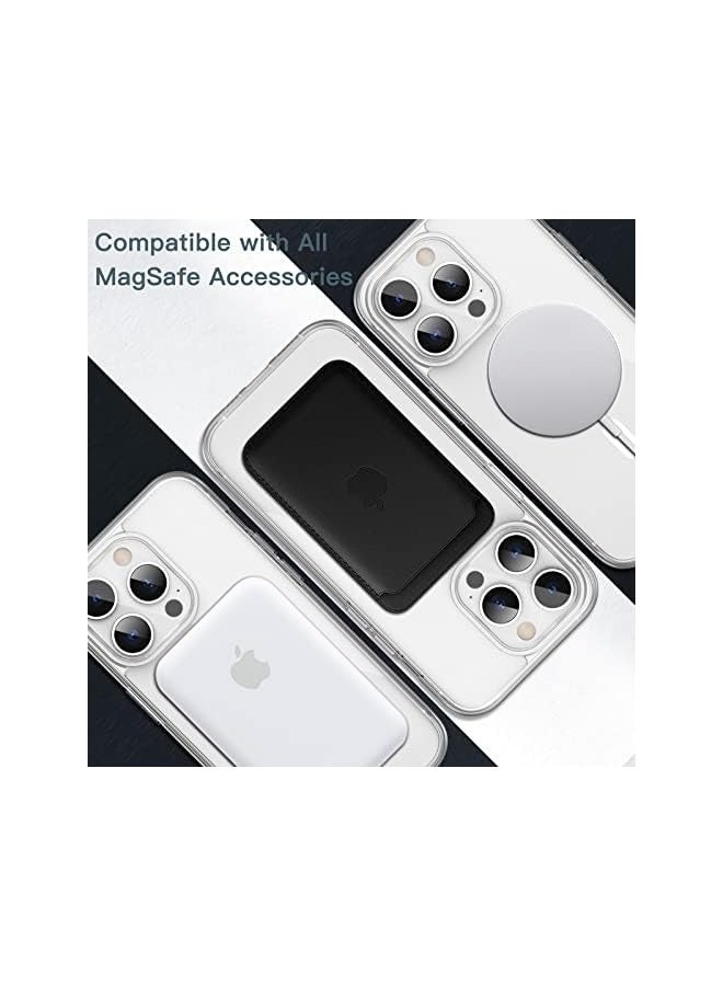 JETech Magnetic Case for iPhone 14 Pro Max 6.7-Inch Compatible with MagSafe Wireless Charging, Shockproof Phone Bumper Cover, Anti-Scratch Clear Back (Clear) - Image 4