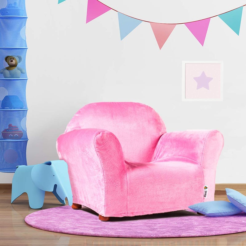 Keet Roundy Chair Slipcover for Kids Chairs â€“ Soft Minky Polyester Replacement Cover, Fits Keet Roundy & Rocking Chairs, Durable & Machine Washable, Easy to Install, Ideal for Ages 2â€“5, Playroom & Bedroom. - Image 3