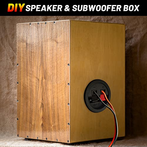 Tongze 4PCS Speaker Box Terminal Cup, Spring Round Subwoofer Box Terminal Binding Post Connector for DIY Home Car Speaker & Sub-woofer - Image 2