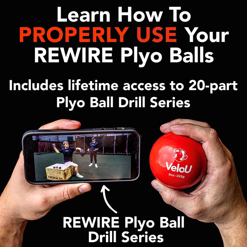 VeloU Weighted Balls For Baseball 6 Ball Set: Withstands 18,000 Throws - Weighted Baseballs For Pitching & Throwing - Weight Balls Baseball - Increase Throwing Velocity With Weighted Baseball Training Balls - Image 5