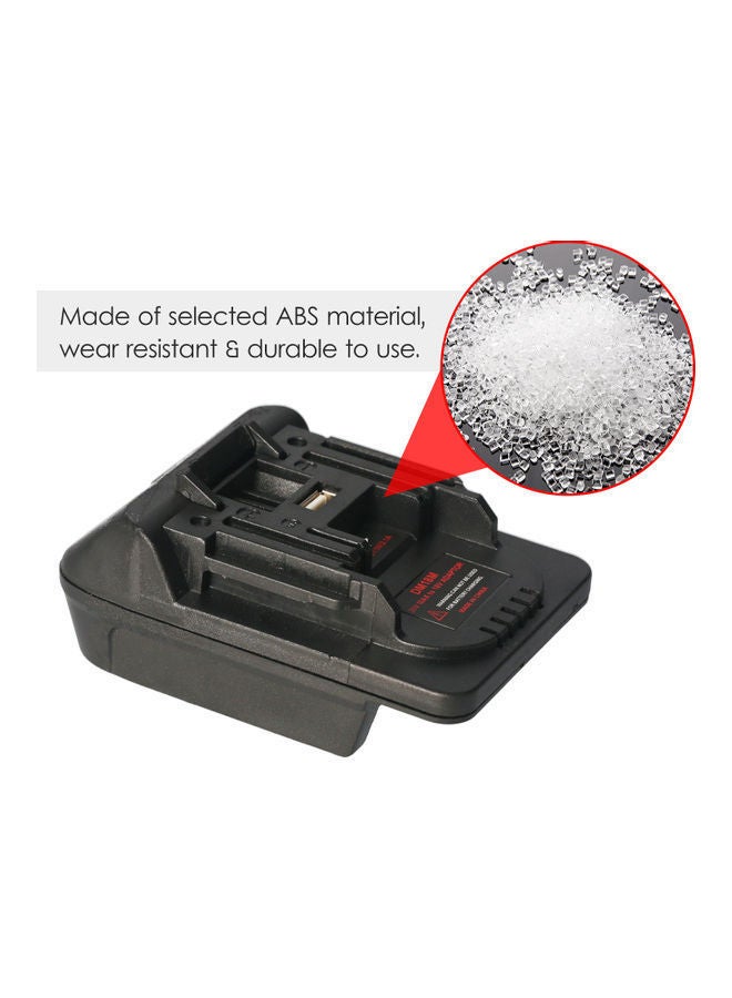 NIBEMINENT Lithium Battery Convert Adapter Black 11.50x5.50x8.80cm - Image 4