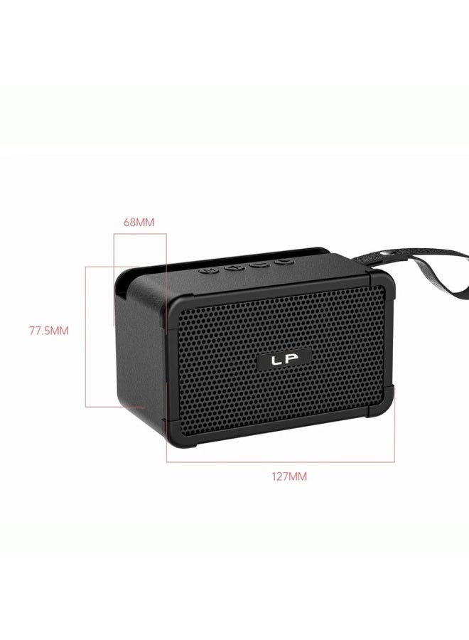 ال بي مكبر الصوت المحمول من الذي يجمع بين التصميم العصري الجذاب والتقنيات الصوتية المتقدمة. رفيقك المثالي في كل مكان  لون اسود - Image 2