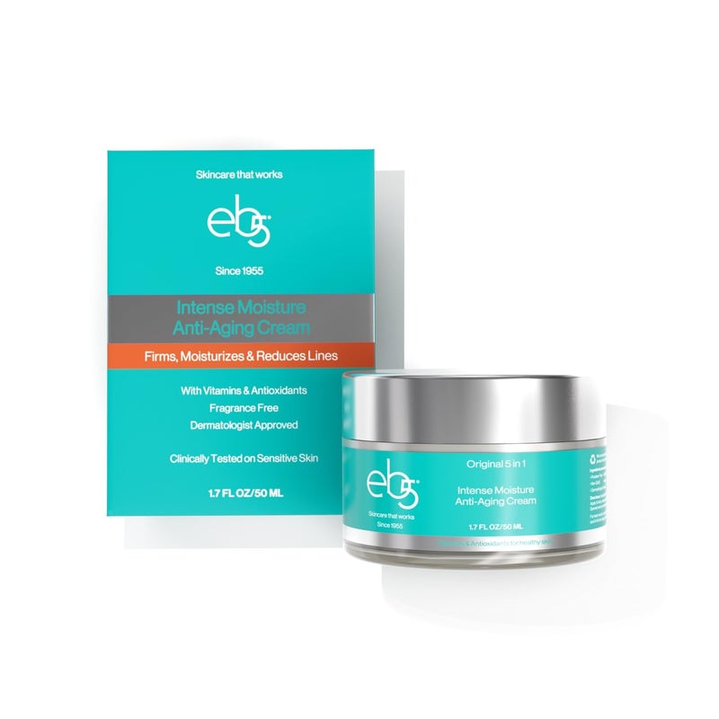 eb5 Intense Moisture Anti Aging Moisturizer Face  Neck Cream Tone Tighten Skin with Retinol Fade Fine Lines  Wrinkles with Vitamin E A  B517oz