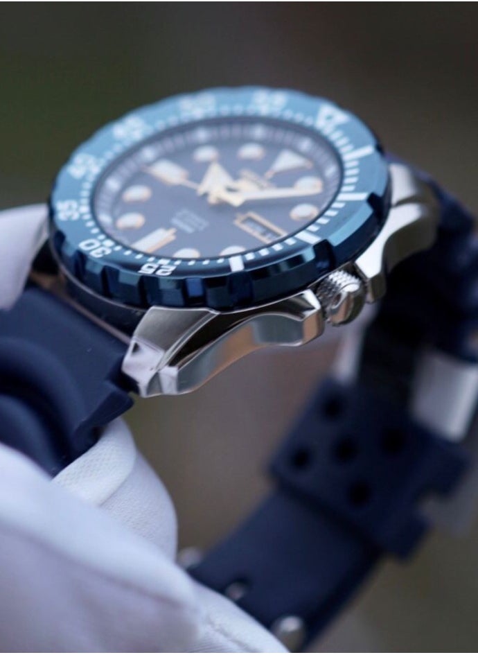Seiko ​Seiko 5 Sports Men's Watch SRP605J2 44mm Stainless Steel Automatic Diver’s Blue Dial Silicone Strap​  - Image 2