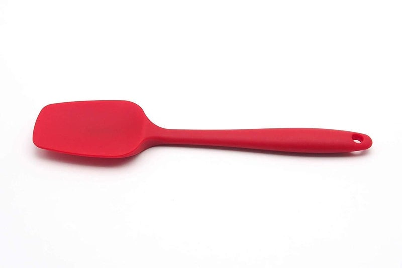 TASKHOUSE Silicone Spatula Set Rubber Spatulas with Stainless Steel Core Non-Stick Kitchen Utensils for Cooking, Baking & Mixing – 2 Piece (Red) - Image 2
