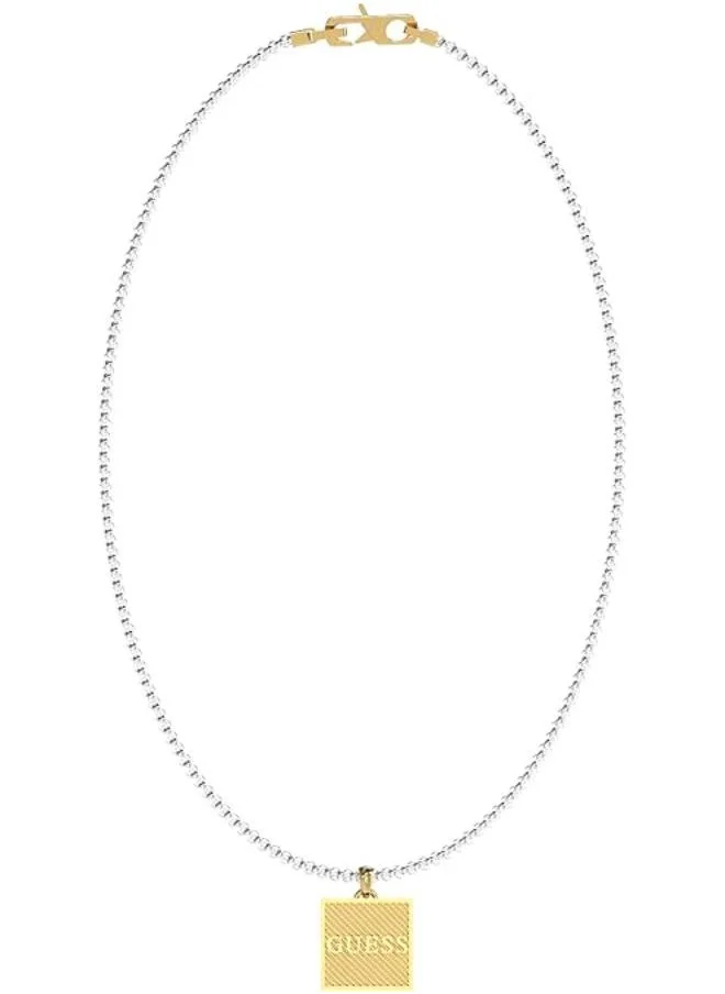جس Squared Logo Necklace