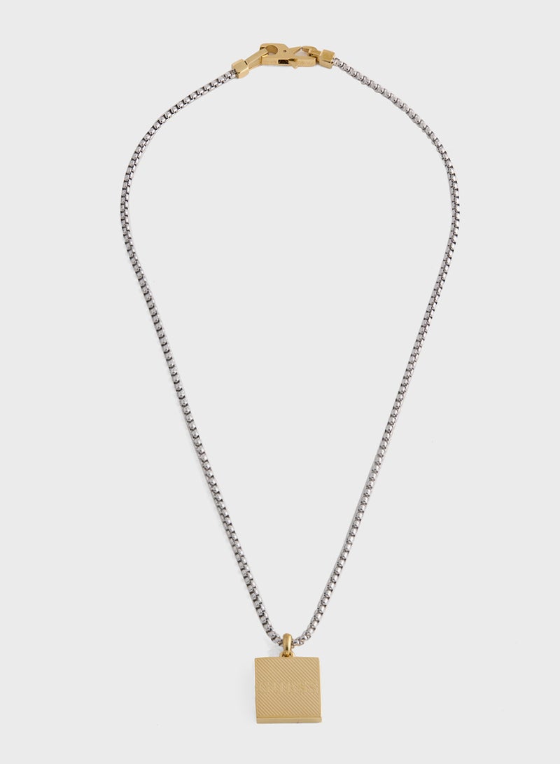 GUESS Squared Logo Necklace  - Image 1