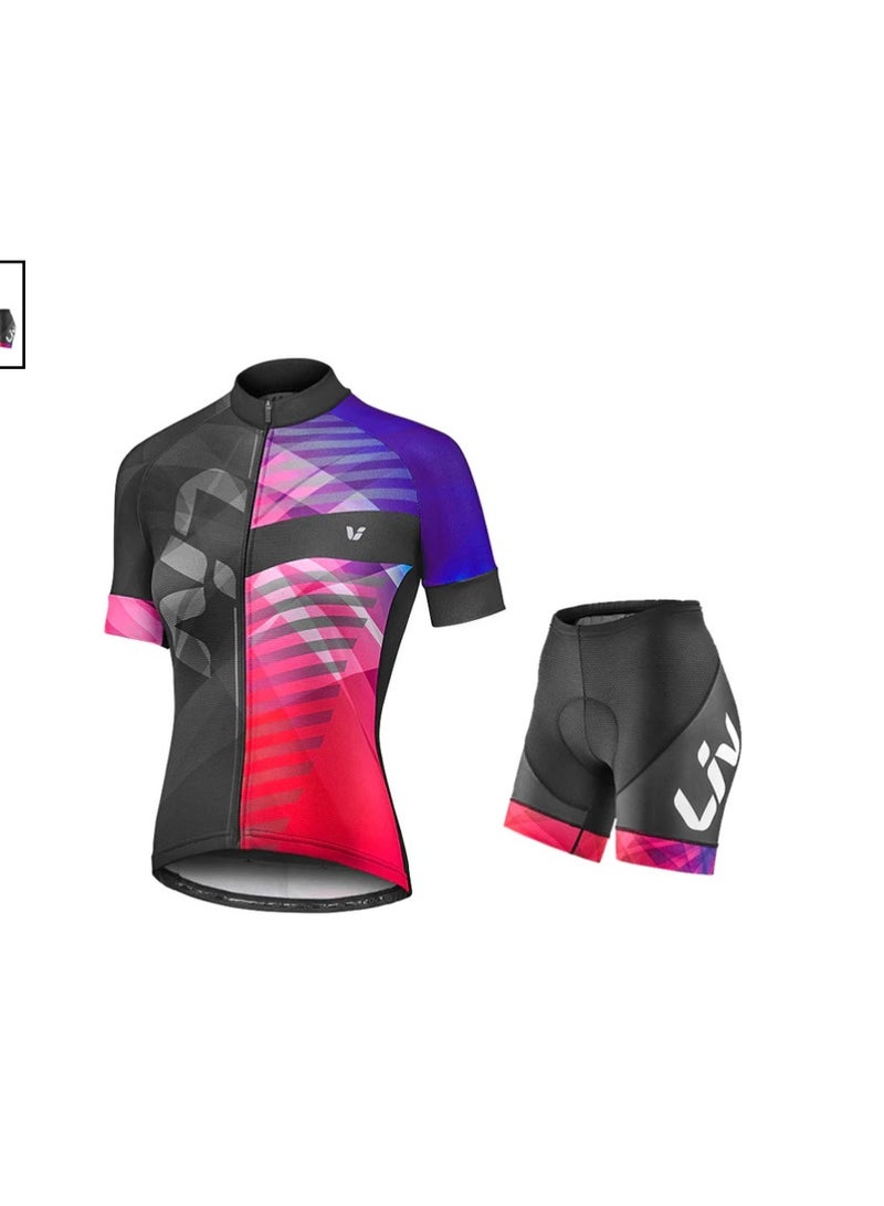 KUYING New Men's And Women's Summer Cycling Suit Set  - Image 1