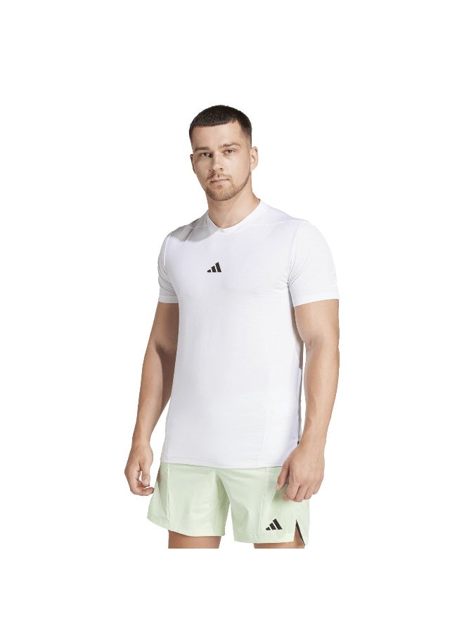 Adidas D4T Tee White Training T-Shirts For Men XS - Image 2
