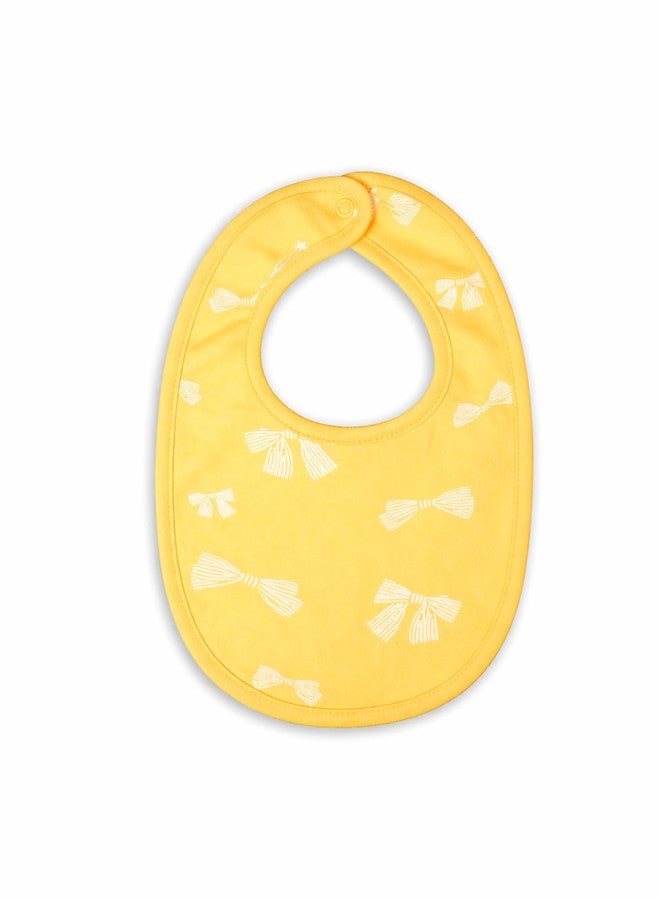 Kidbea Organic Cotton Baby Bib, Adjustable Snap Closure Soft Absorbent Feeding Bibs Apron for Newborns & Infants Child With Cute Prints | Reusable Baby Essential (Pack of 2) - Image 3