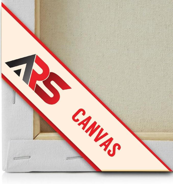 اي ار اس لوحة فنية تجريدية مطبوعة على قماش مؤطر من ARS، مستوحاة من الفن الإسلامي، مناسبة للجدران (80 × 100 سم) - تصميم أنيق للخط العربي، مثالية كهدية للمكتب أو غرفة المعيشة أو غرفة النوم. - Image 5