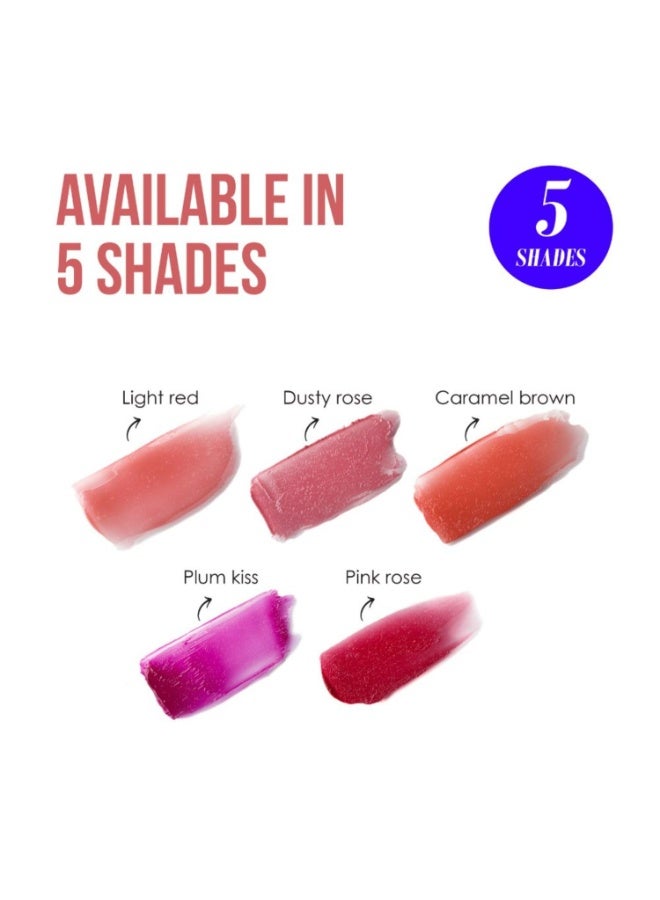 Blue Heaven Jelly & Butter Lip Balm infused with Jojoba Oil, Shea Butter + Vitamin E, smoothens Dry & Chapped Lips, Fades Pigmentation, Soften & Smoothes Plums Lips, Caramel Brown, 3g - Image 5