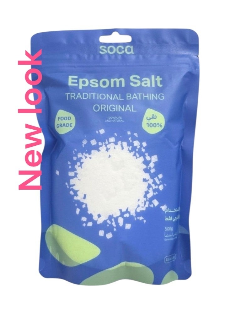 SOCA Epsom Salt Traditional Bathing Original 500gm - Image 1