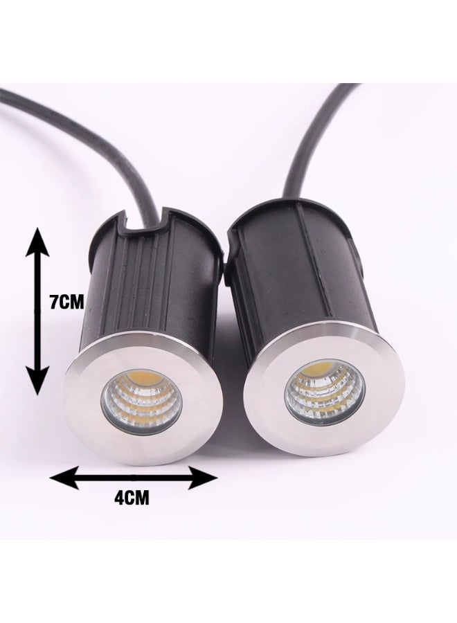 NERFA LED In-Ground Light 1.5W, 4cm, Warm Yellow 3000K, Waterproof IP65 - Image 3