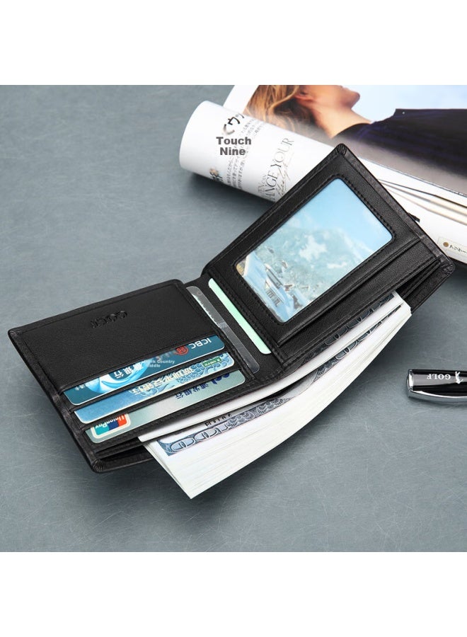 Golf Men'S Genuine Leather Short Wallet With Multiple Card Slots And Banknote Clip In Gift Box - Image 1