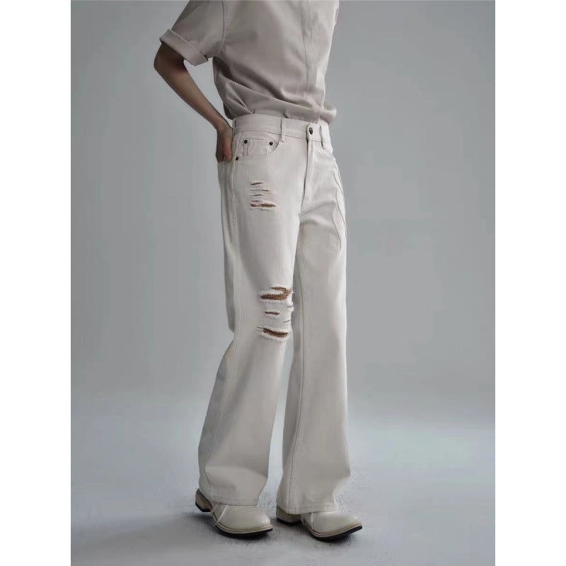 Unisex Classic Denim Jeans Loose Fit Daily Outdoor Wear - Image 2