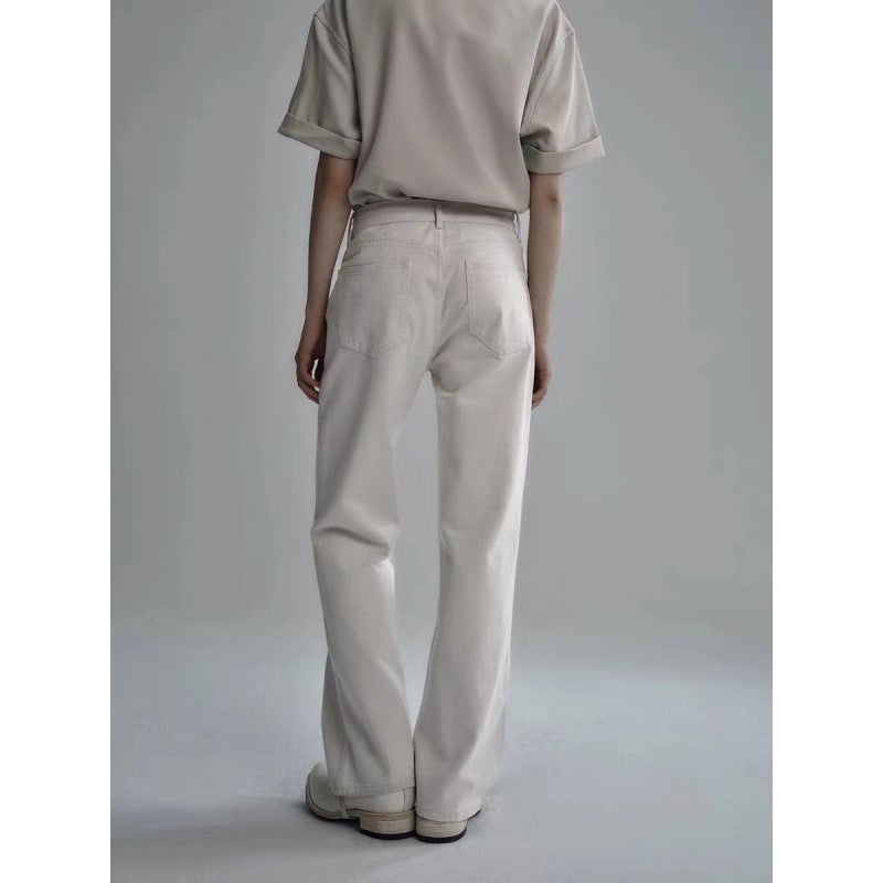 Unisex Classic Denim Jeans Loose Fit Daily Outdoor Wear - Image 3