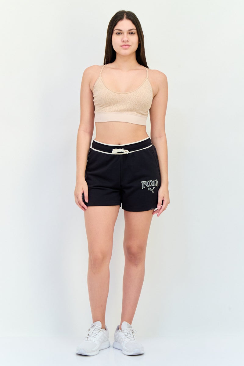 PUMA Women Brand Logo Training Squad Shorts, Black - Image 4