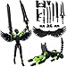 masijssa T13 3D Action Figures Set Titan 13 Action Figure Dummy 3D Printed Robo MultiJointed Movable Toy with Full Articulation for Collectors Desktop Assembly Completed Black Green Figure Dog - Image 3