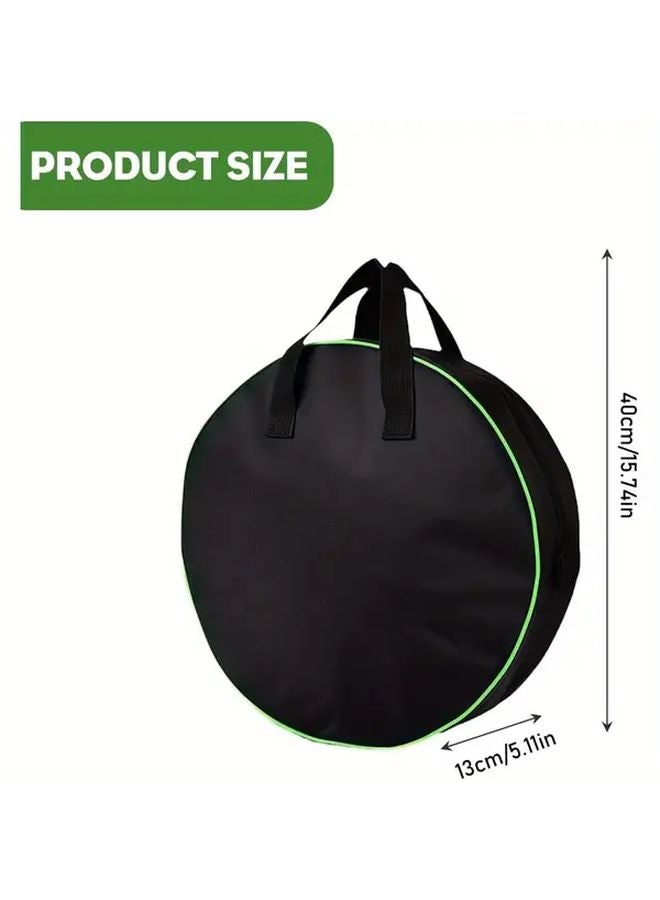 Black Waterproof Storage Pouch for EV Charging Cables Hoses Extension Cords - Image 3