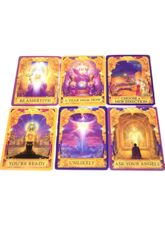 The angel responds to the oracle card