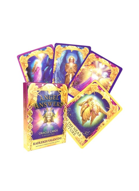The angel responds to the oracle card