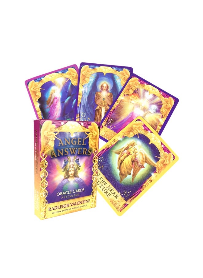 The angel responds to the oracle card