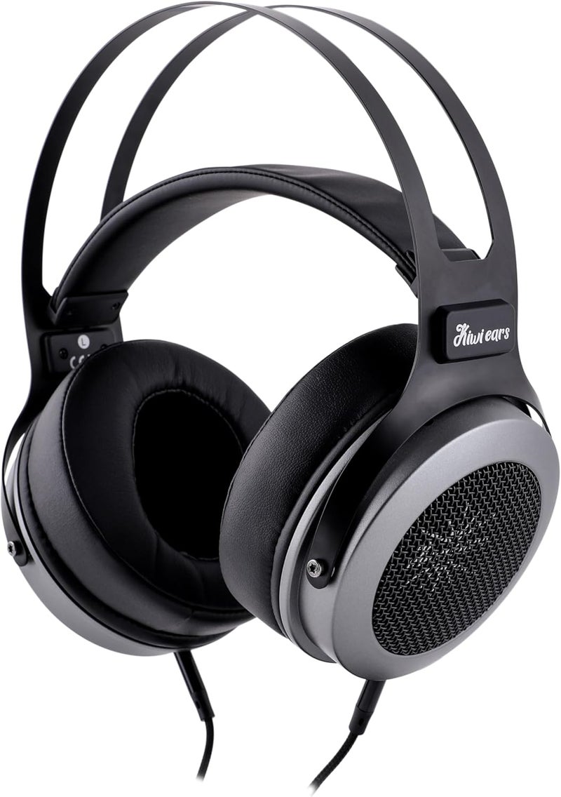 Linsoul Kiwi Ears Altruva Over Ear Headphone, Hi-Fi 50mm Dynamic Driver Monitoring Headphones, Wired Gaming Headset, Open-Back Stereo Headphones for Studio Engineer Audiophile Gaming (BlackGrey) - Image 1