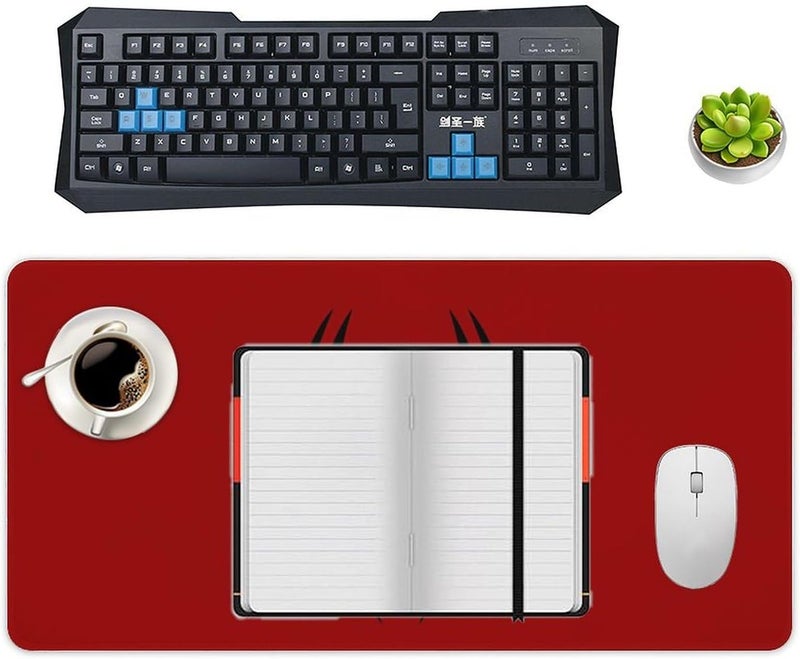 Keebik Gaming Mouse Pad, Spider Red Pattern Mouse Pad Large Extended Computer Mouse Mat Keyboard Full Desk Mousepad for Gaming, Office, Home 11.8x31.5Inch - Image 4