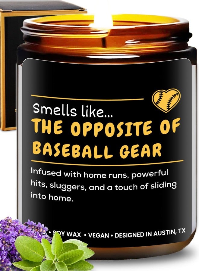 Rosa Vila Baseball Candle, Baseball Gifts for Sports Lovers & Teenagers, Sport Mom Gifts Ideas, Birthday Presents for Teens, Christmas, Gift-Ready - Image 1