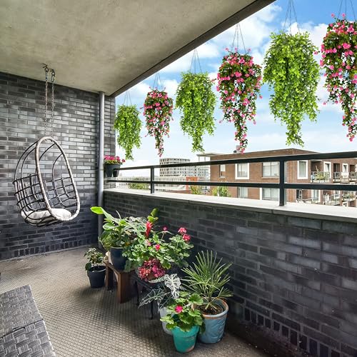 Tdas Artificial Hanging Plants Leaves Eucalyptus Ivy Garlands Plant Greenery Vine Creeper Home Decor Door Wall Balcony Decoration Party Festival - 1 Pcs (Green) - Image 3