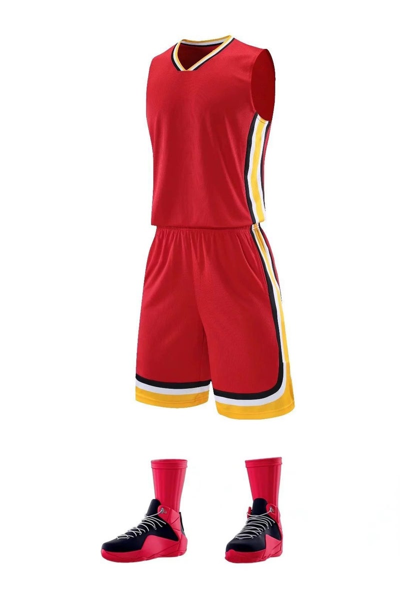 Manufacturer Basketball Uniform Set Kindergarten Children'S Clothing Vest Group Purchase Quick-Drying Basketball Uniform Large Size Game Uniform With Number Printed - Image 1