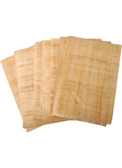 Set of 10 Plain Egyptian Papyrus Paper 12x16 Inch (30x40 cm) - Ancient Pharaonic Alphabet Paper, Papyrus for Art Projects, Scrapbooking, School, Perfect Paper for Learning History  - Image 1