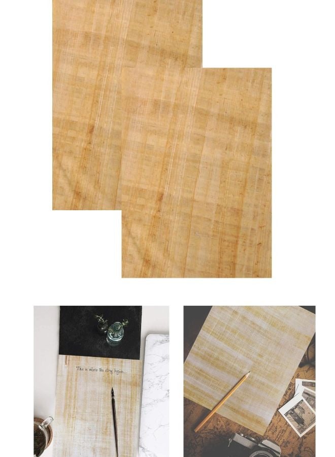 Set of 10 Plain Egyptian Papyrus Paper 12x16 Inch (30x40 cm) - Ancient Pharaonic Alphabet Paper, Papyrus for Art Projects, Scrapbooking, School, Perfect Paper for Learning History - Image 3