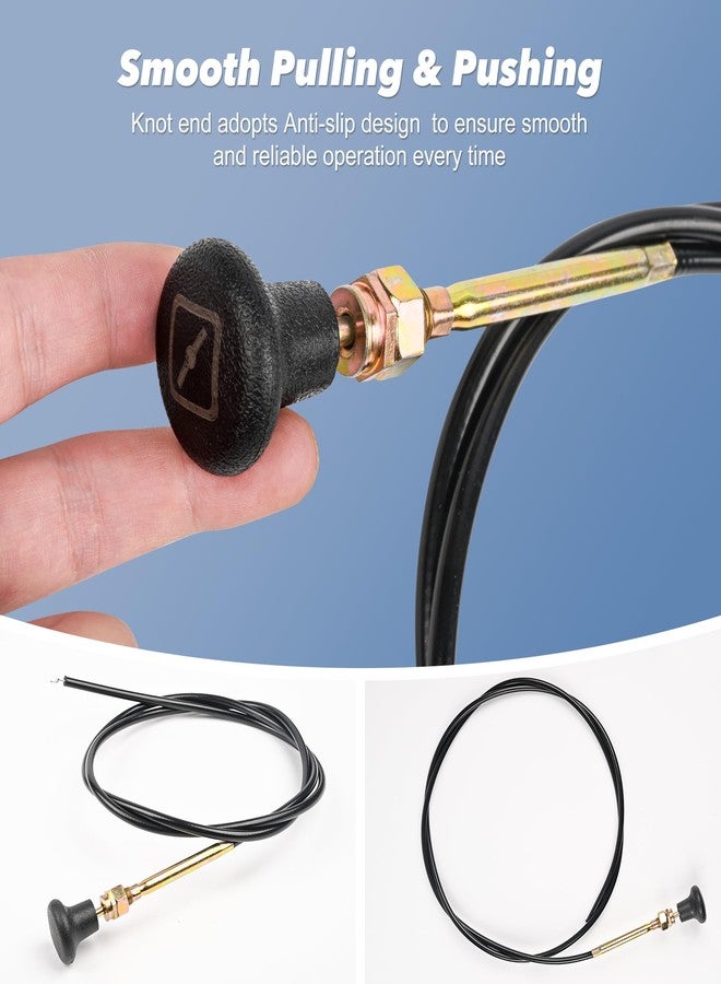 Ulreon 290-610 Choke Cable Push Pull Cable for Bad Boy Zero-Turn Mowers Compact CZT CZT Elite MZ MZ Magnum Maverick Outlaw XP Outlaw ZT and ZT Elite Control Replacement for 054-8017-00 - Image 5