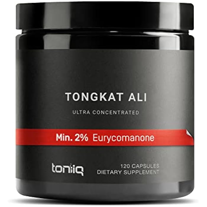 Toniiq تونغكات علي - مستخلص عالي القوة 200:1 مع 2% يوريكومانون - جذر لونغجاك قوي إضافي - مختبر من طرف ثالث - 120 كبسولة - Image 1