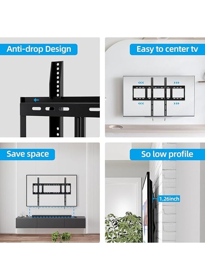 Heavy-Duty Wall Mount TV Bracket – Supports Flat & Curved Screens 48–120 inches, Space-Saving VESA Compatible - Image 3