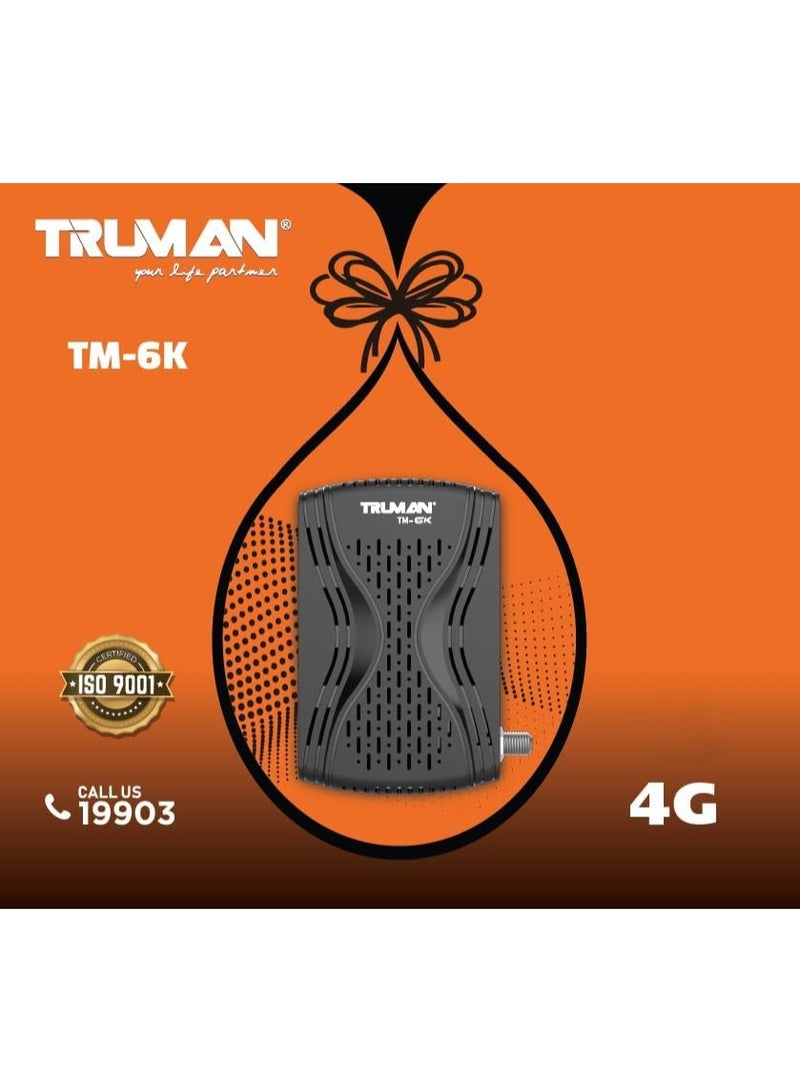 ترومان ريسيفر رقمي صغير عالي الدقة HD مع جهاز ريموت كنترول، موديل (TM-6K) - Image 4